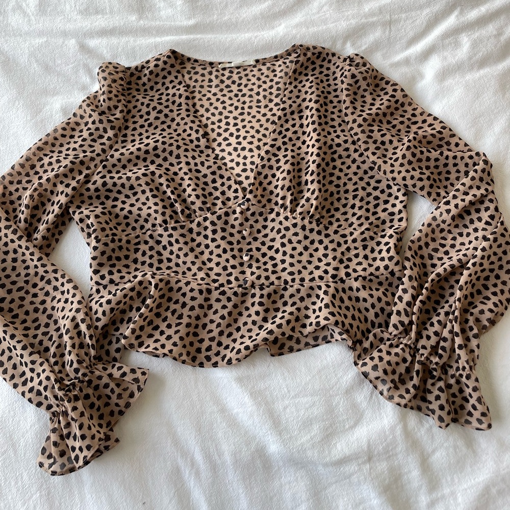 Polka dot Boutique cropped Blouse